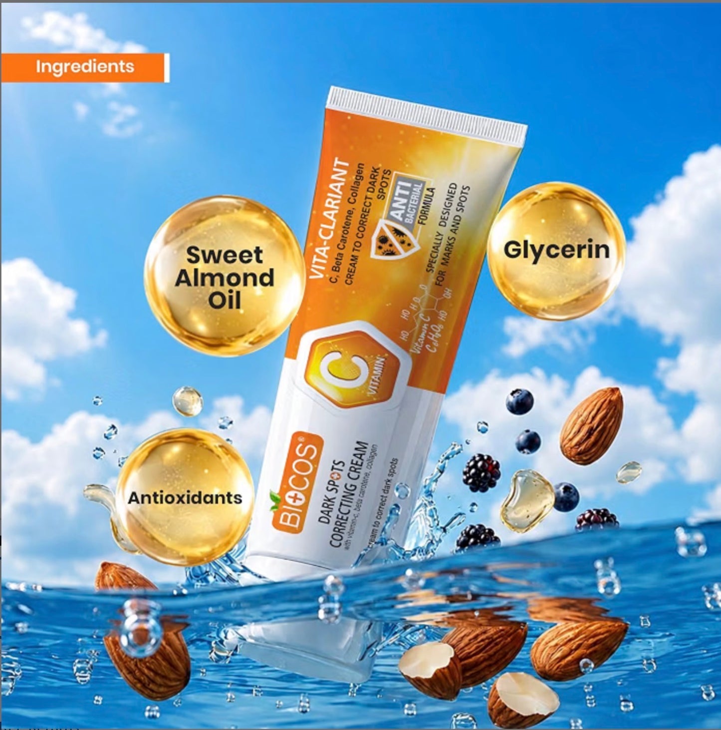 Vitamin C Dark Spot Corrector Cream – For Clear, Even-Toned Skin