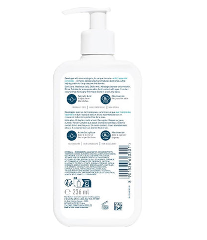 CeraVe Blemish Control Cleanser Face Wash For Acne & Blemish Prone Skin with 2% Salicylic Acid, Niacinamide and Ceramides 236 ml | Exfoliating Gel-to-Foam Face Wash with 3 Essential Ceramides, Reduces Blackheads & Breakouts, Oil-Absorbing